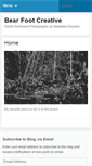 Mobile Screenshot of bearfootcreative.net